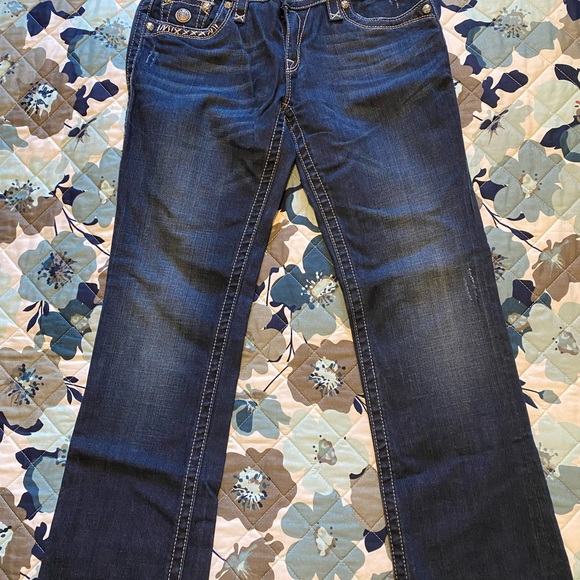 Rock Revival Dark Blue Boot Cut Jeans - Picture 1 of 4